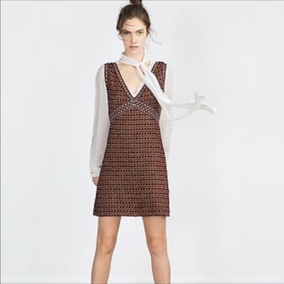 Zara 70s print knit dress - Picture 3 of 7